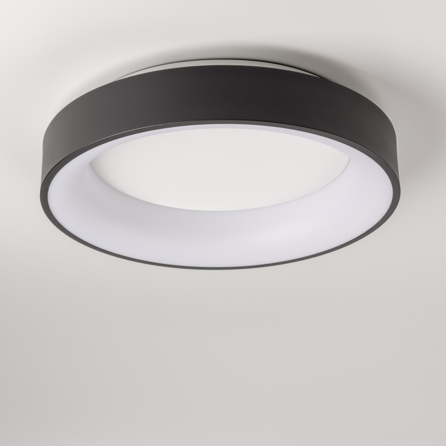 Brilagi - FALCON LED dimmable ceiling light, 80W, 230V, 3000–6500 K, Ø 60 cm, black, with remote control