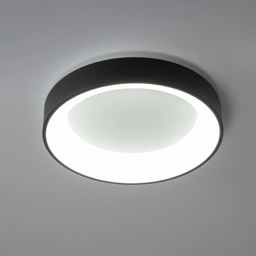 Brilagi - FALCON LED dimmable ceiling light, 80W, 230V, 3000–6500 K, Ø 60 cm, black, with remote control