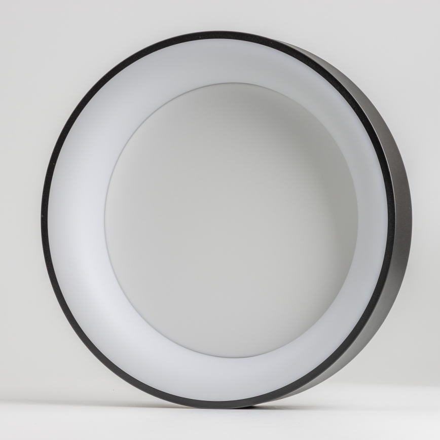 Brilagi - FALCON LED dimmable ceiling light, 80W, 230V, 3000–6500 K, Ø 60 cm, black, with remote control