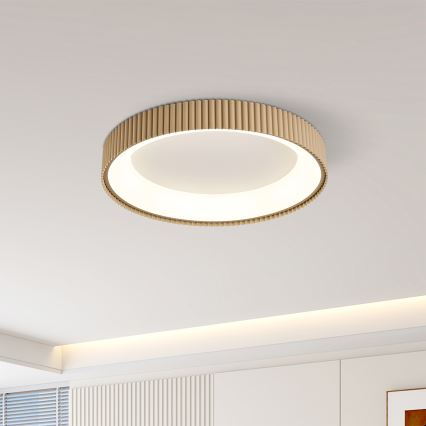 Brilagi - Dimmable LED Ceiling Light FALCON MODERN LED/30W/230V 3000-6500K Ø 40 cm Beige + Remote Control