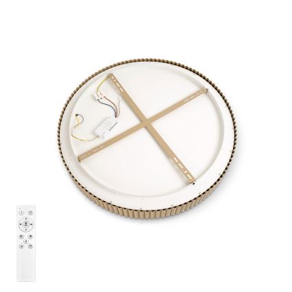 Brilagi - Dimmable LED Ceiling Light FALCON MODERN LED/30W/230V 3000-6500K Ø 40 cm Beige + Remote Control