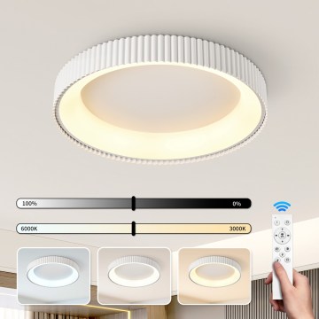 BRILAGI - Dimmable LED ceiling light FALCON MODERN LED/54W/230V 3000-6000K Ø 60 cm white + remote control