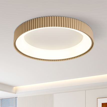 BRILAGI - LED Dimmable Ceiling Light FALCON MODERN LED/54W/230V 3000-6500K 60 cm beige + remote control