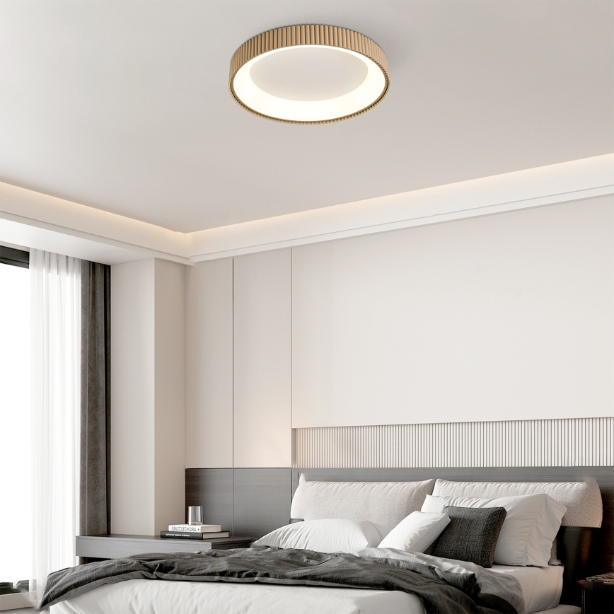 BRILAGI - LED Dimmable Ceiling Light FALCON MODERN LED/54W/230V 3000-6500K 60 cm beige + remote control