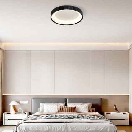 BRILAGI - LED Dimmable Ceiling Light FALCON MODERN LED/54W/230V 3000-6500K Ø 60 cm black + remote control