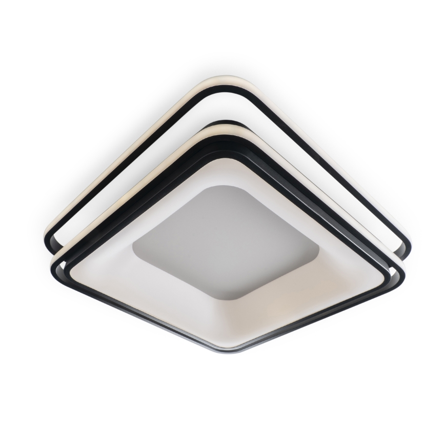 BRILAGI - FLARE LED Dimmable Ceiling Light LED/102W/230V 3000-6000K 50x50 cm Black + Remote Control