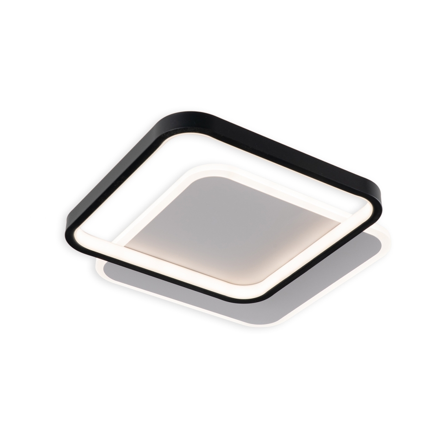 Brilagi - Dimmable LED ceiling light FLARE LED/43W/230V 3000-6000K 39,5x45 cm white/black + remote control
