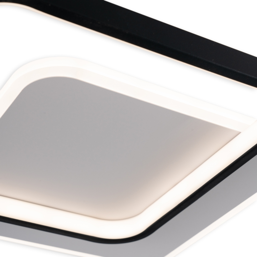 Brilagi - Dimmable LED ceiling light FLARE LED/43W/230V 3000-6000K 39,5x45 cm white/black + remote control
