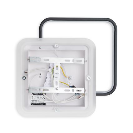 Brilagi - Dimmable LED ceiling light FLARE LED/43W/230V 3000-6000K 39,5x45 cm white/black + remote control