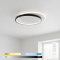 BRILAGI - Dimmable LED ceiling light FLARE LED/48W/230V 3000-6000K 39,5x45 cm white/black + remote control