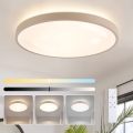 Brilagi - Dimmable LED Ceiling Light GLASS POOL DOUBLE LED/80W/230V 3000-6000K 60 cm Beige + Remote Control