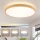 Brilagi - Dimmable LED ceiling light GLASS POOL DOUBLE LED/80W/230V 3000-6000K 60 cm wood-effect finish + remote control