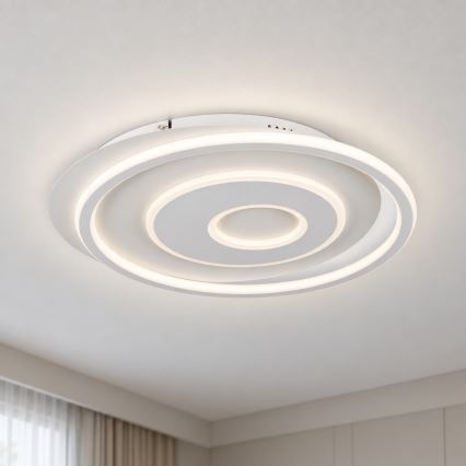 BRILAGI - Dimmable IRIS LED Ceiling Light LED/83W/230V 3000-6000K 46x50 cm White + Remote Control