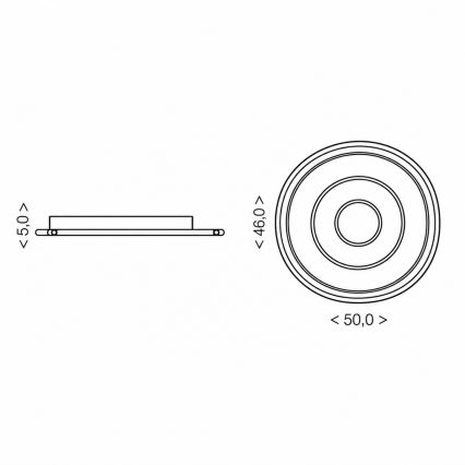 BRILAGI - Dimmable IRIS LED Ceiling Light LED/83W/230V 3000-6000K 46x50 cm White + Remote Control