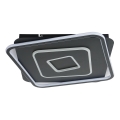 Brilagi - Dimmable LED ceiling light IRIS LED/98W/230V 3000-6000K 50x50 cm black + remote control
