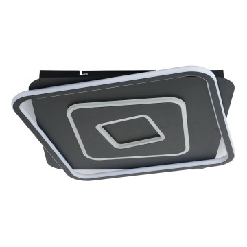 Brilagi - Dimmable LED ceiling light IRIS LED/98W/230V 3000-6000K 50x50 cm black + remote control