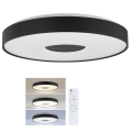 Brilagi - Dimmable LED ceiling light JAMIS LED/48W/230V 3000-6500K Ø 39 cm black + + remote control