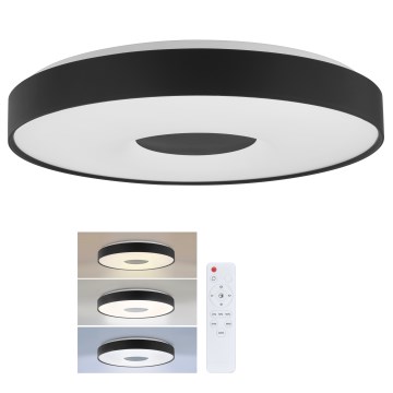 Brilagi - Dimmable LED ceiling light JAMIS LED/48W/230V 3000-6500K Ø 39 cm black + + remote control