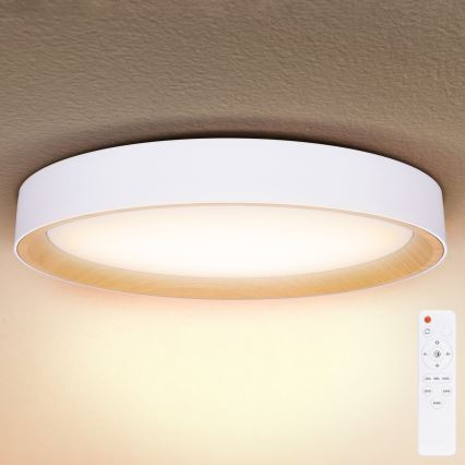 Brilagi - Dimmable LED ceiling light LARIOS LED/72W/230V 3000-6500K white Ø 59 cm + remote control