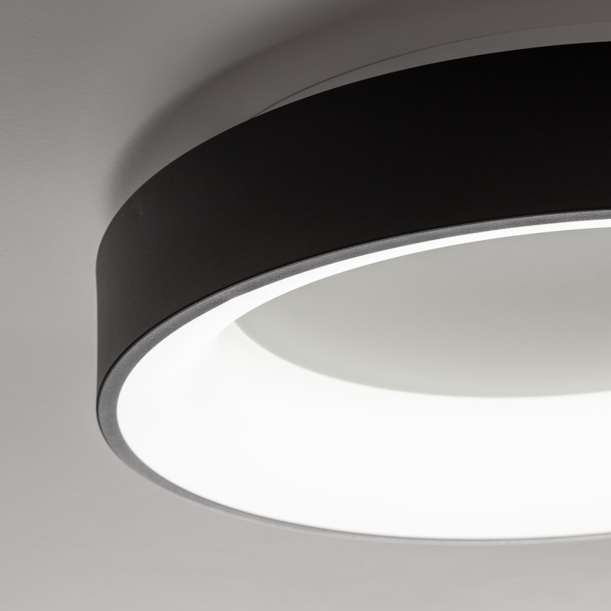 Brilagi - LED Dimmable Ceiling Light FALCON LED/40W/230V 3000-6500K Ø 45 cm Black + Remote Control