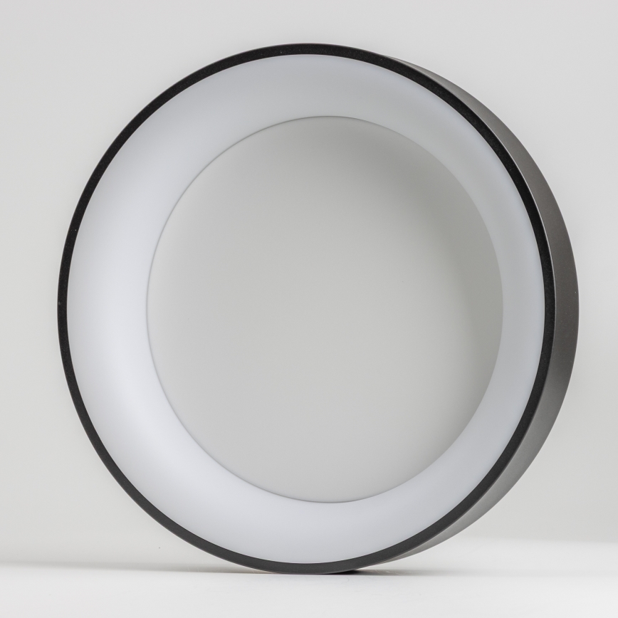 Brilagi - LED Dimmable Ceiling Light FALCON LED/40W/230V 3000-6500K Ø 45 cm Black + Remote Control