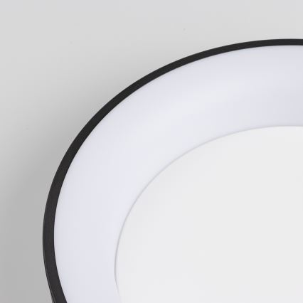 Brilagi - LED Dimmable Ceiling Light FALCON LED/40W/230V 3000-6500K Ø 45 cm Black + Remote Control