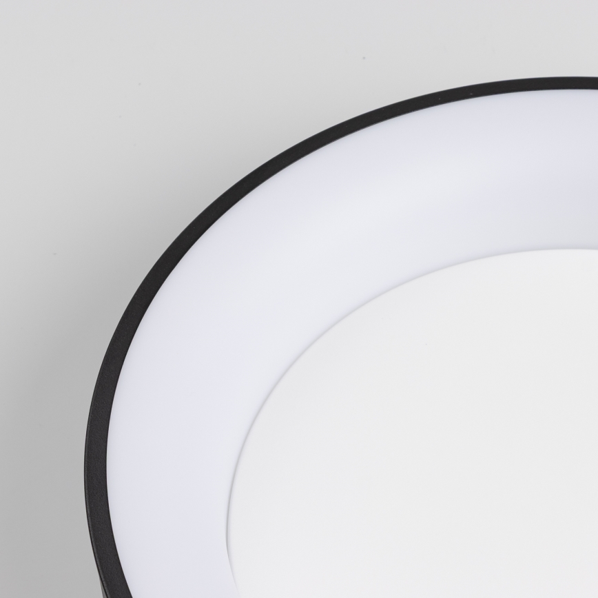 Brilagi - LED Dimmable Ceiling Light FALCON LED/40W/230V 3000-6500K Ø 45 cm Black + Remote Control