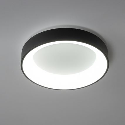 Brilagi - LED Dimmable Ceiling Light FALCON LED/40W/230V 3000-6500K Ø 45 cm Black + Remote Control