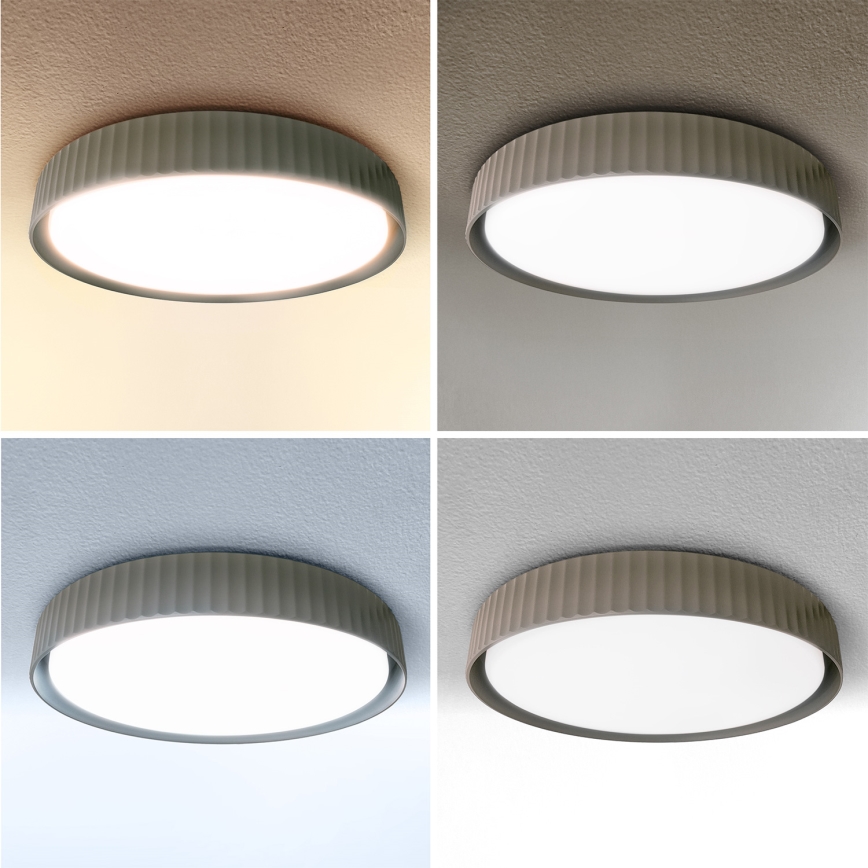 Brilagi - LUCIA Dimmable LED Ceiling Light LED/48W/230V 3000-6500K Ø 41 cm taupe + remote control