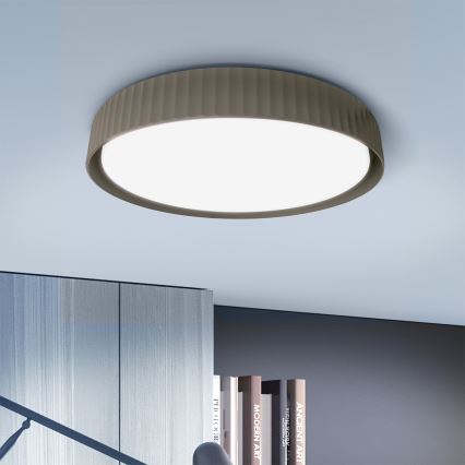 Brilagi - LUCIA Dimmable LED Ceiling Light LED/48W/230V 3000-6500K Ø 41 cm taupe + remote control