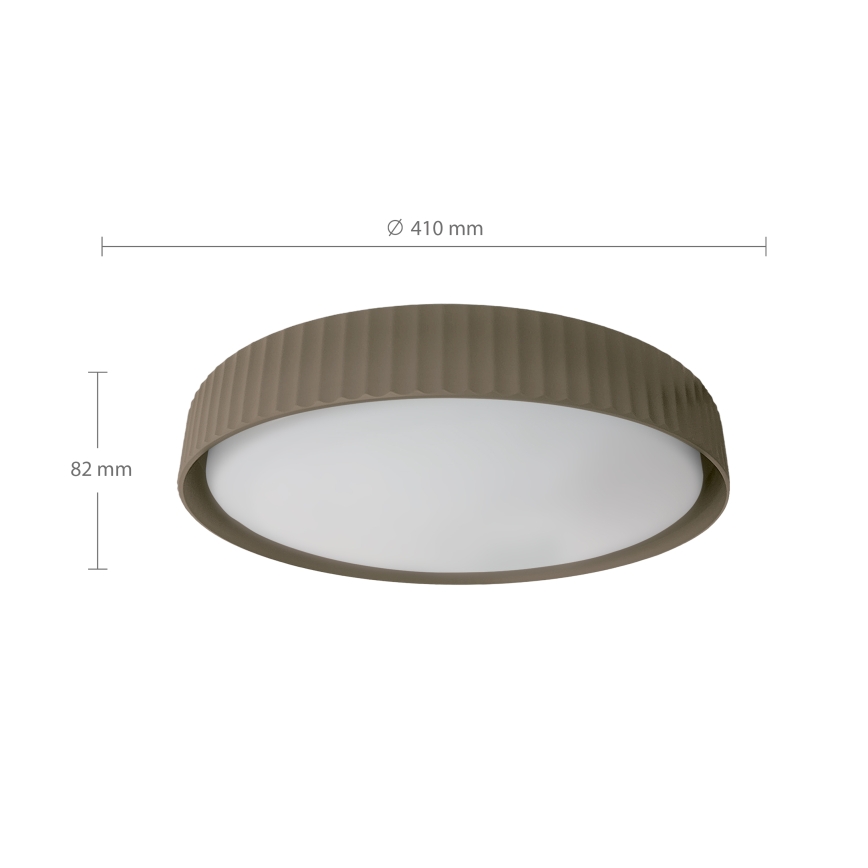 Brilagi - LUCIA Dimmable LED Ceiling Light LED/48W/230V 3000-6500K Ø 41 cm taupe + remote control