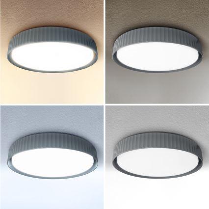 Brilagi - LED Dimmable Ceiling Light LUCIA LED/60W/230V 3000-6500K Ø 59 cm grey + remote control
