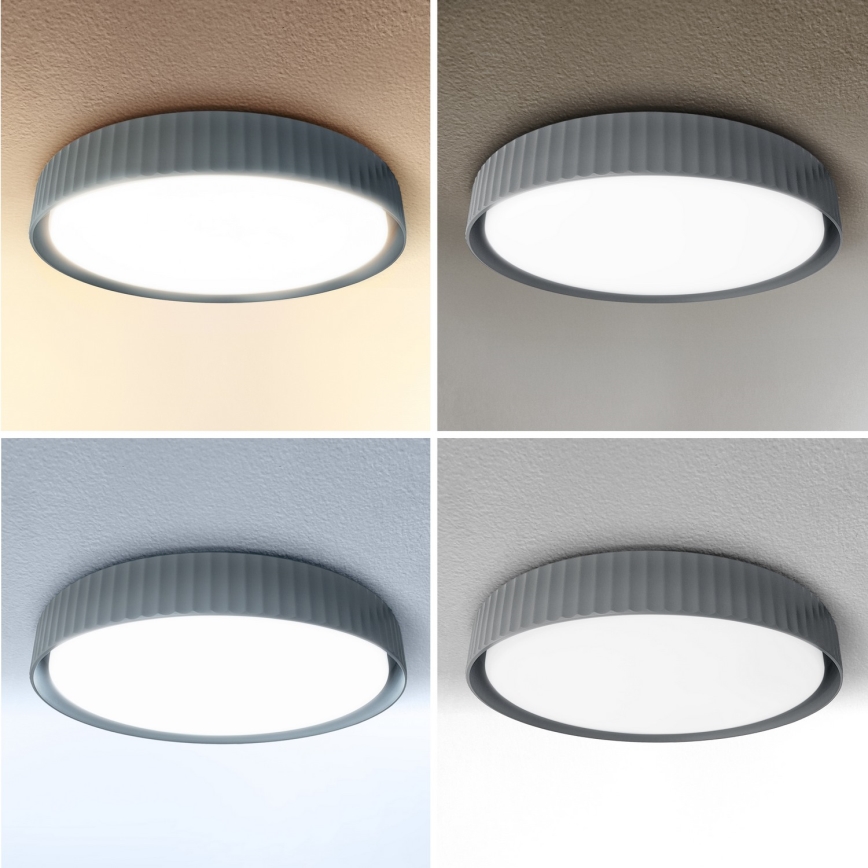 Brilagi - LED Dimmable Ceiling Light LUCIA LED/60W/230V 3000-6500K Ø 59 cm grey + remote control