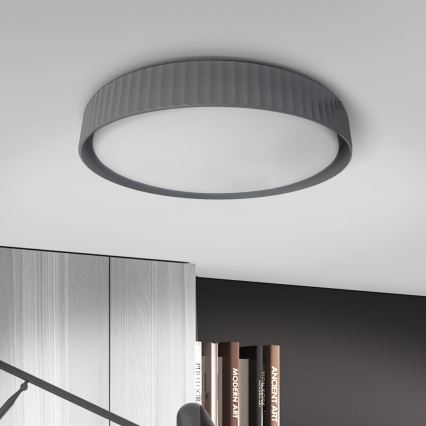 Brilagi - LED Dimmable Ceiling Light LUCIA LED/60W/230V 3000-6500K Ø 59 cm grey + remote control