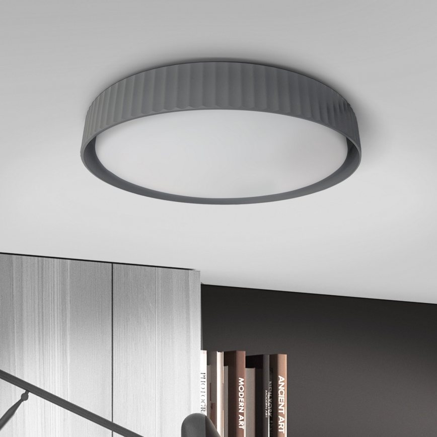 Brilagi - LED Dimmable Ceiling Light LUCIA LED/60W/230V 3000-6500K Ø 59 cm grey + remote control