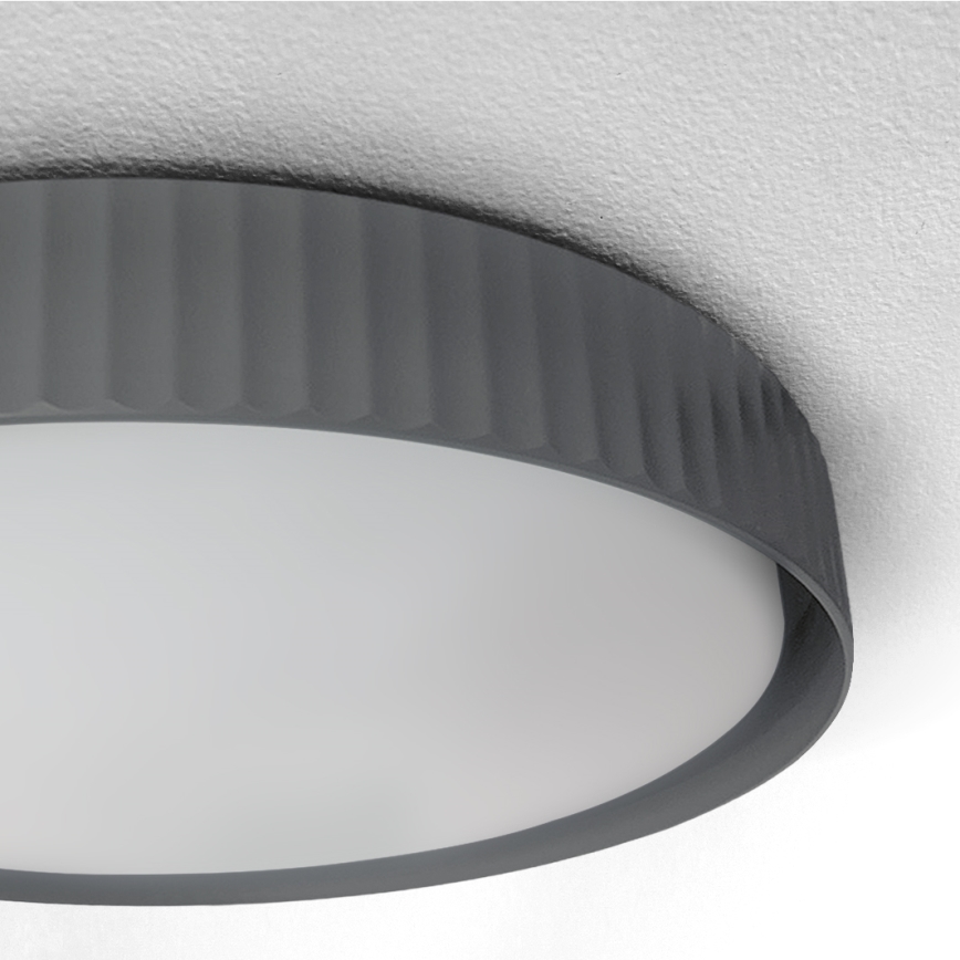 Brilagi - LED Dimmable Ceiling Light LUCIA LED/60W/230V 3000-6500K Ø 59 cm grey + remote control