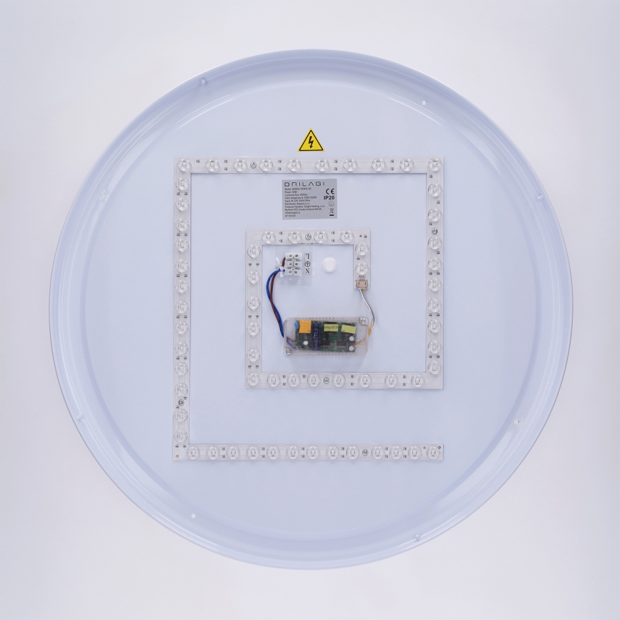Brilagi - LUCIA LED Dimmable Ceiling Light LED/60W/230V 3000-6500K Ø 59 cm White + Remote Control