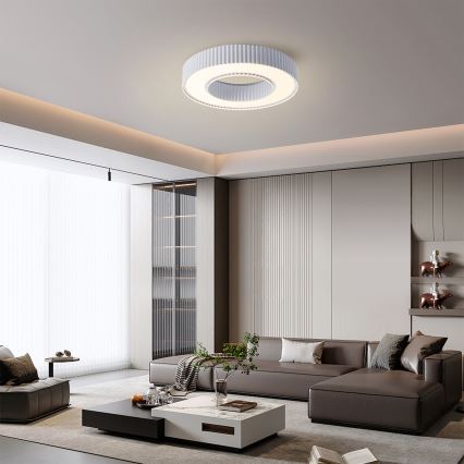 Brilagi - LUMIX Dimmable LED Ceiling Light LED/48W/230V 3000-6000K White, Ø 50 cm + Remote Control
