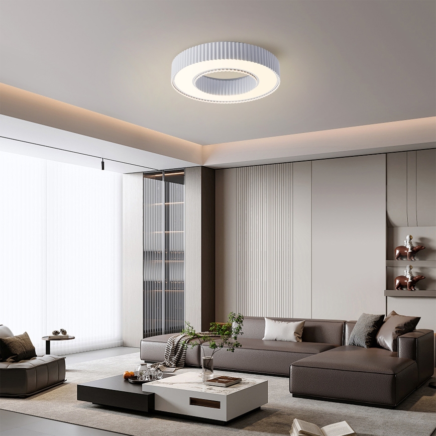 Brilagi - LUMIX Dimmable LED Ceiling Light LED/48W/230V 3000-6000K White, Ø 50 cm + Remote Control
