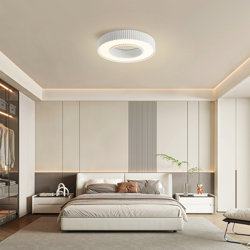 Brilagi - LUMIX Dimmable LED Ceiling Light LED/48W/230V 3000-6000K White, Ø 50 cm + Remote Control