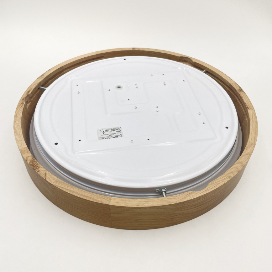 Brilagi - MANAROLA SMART STARS LED Dimmable Ceiling Light LED/24W/230V 3000–6000K Wi-Fi Tuya Beacon Ø 41 cm Oak + Remote Control