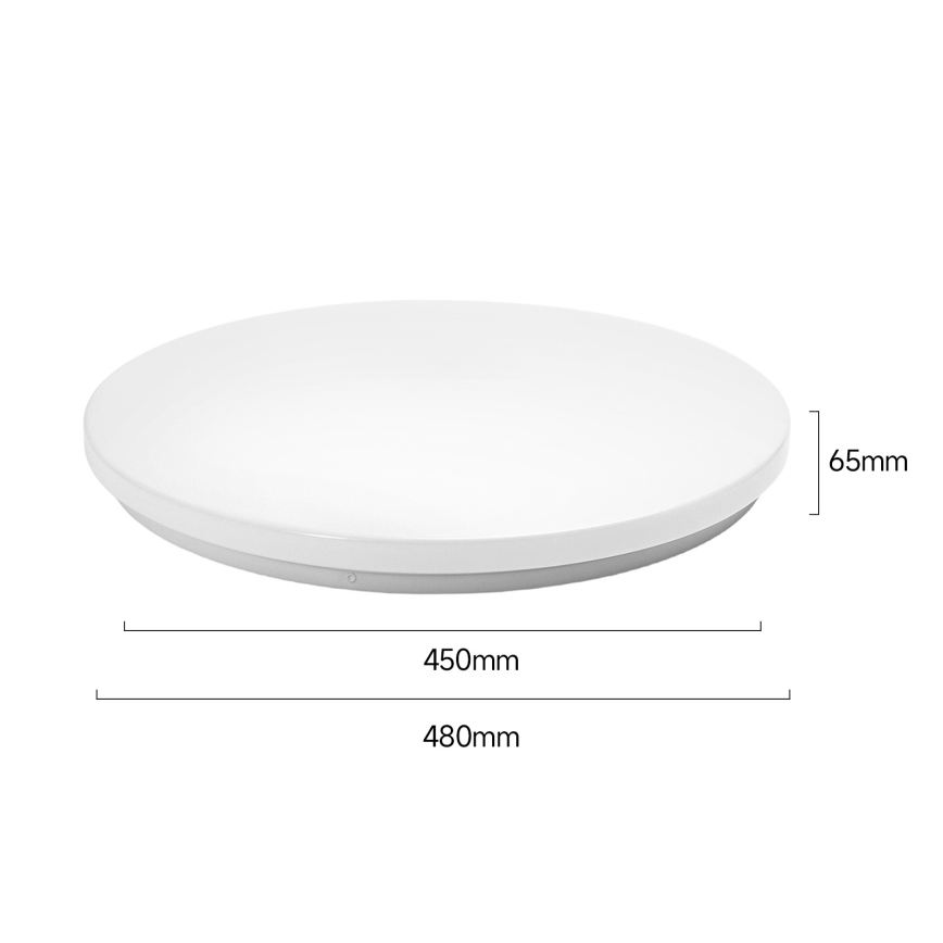 Brilagi - MILKY WAY Dimmable LED Ceiling Light, 36W, 230V, 3000-6500K, Ø 48 cm + Remote Control