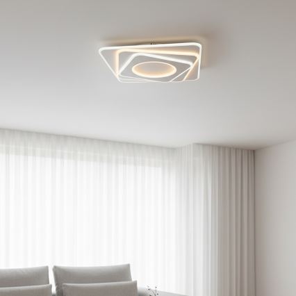 Brilagi - MODERN LED Dimmable Ceiling Light 100W/230V, 3000–6000K, 48x48 cm + Remote Control