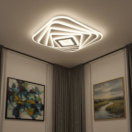 Brilagi - MODERN LED Dimmable Ceiling Light 210W/230V 3000-6000K 55x55 cm + remote control