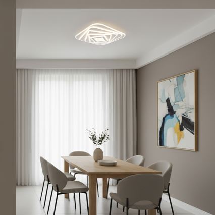 Brilagi - MODERN LED Dimmable Ceiling Light 210W/230V 3000-6000K 55x55 cm + remote control