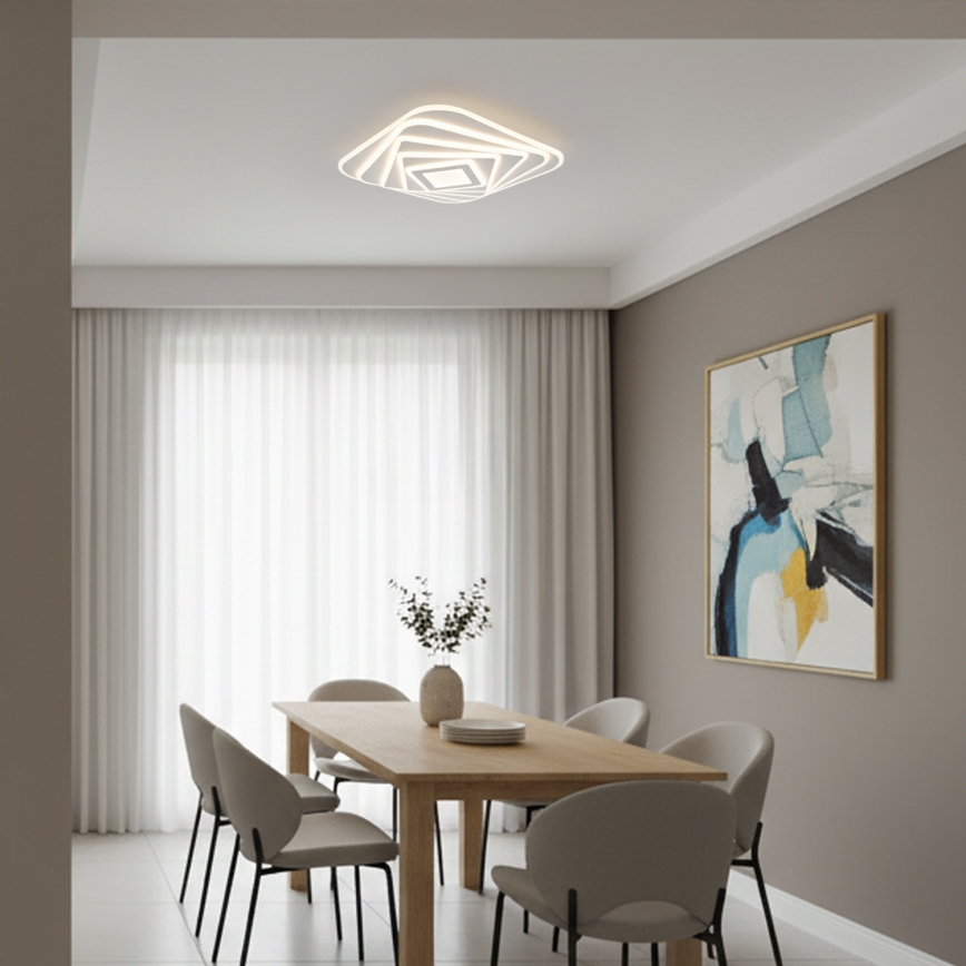 Brilagi - MODERN LED Dimmable Ceiling Light 210W/230V 3000-6000K 55x55 cm + remote control