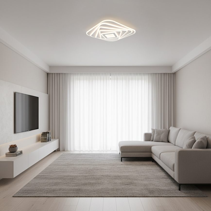 Brilagi - MODERN LED Dimmable Ceiling Light 210W/230V 3000-6000K 55x55 cm + remote control