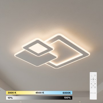 Brilagi - Dimmable LED Ceiling Light MODERN LED/93W/230V 3000-6000K 48,5x48,5 cm + Remote Control