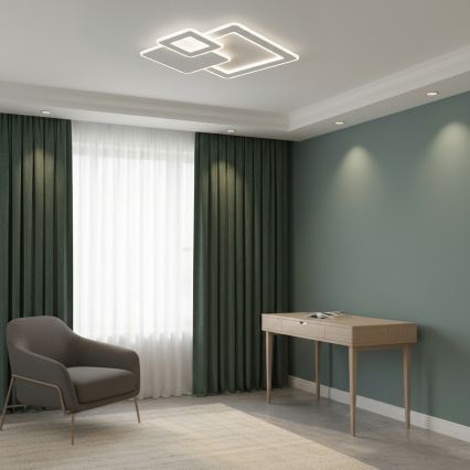 Brilagi - Dimmable LED Ceiling Light MODERN LED/93W/230V 3000-6000K 48,5x48,5 cm + Remote Control