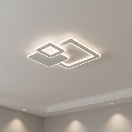 Brilagi - Dimmable LED Ceiling Light MODERN LED/93W/230V 3000-6000K 48,5x48,5 cm + Remote Control